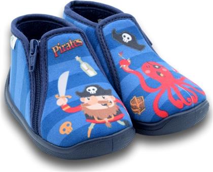 Comfy Anatomic Παιδικές Παντόφλες Μποτάκια για Αγόρι Μπλε Pirates 8413 από το SerafinoShoes