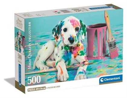 Compact The Funny Dalmatian Puzzle 2D The Funny Dalmatian 500pcs - Clementoni