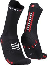 Compressport Pro Racing Socks V4.0 High Running Κάλτσες Μαύρες 1 Ζεύγος