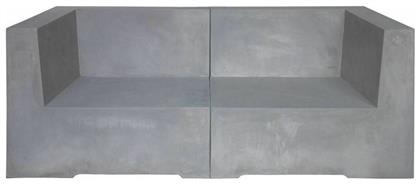 Concrete Διθέσιος Καναπές Εξωτερικού Χώρου Τσιμεντένιος 166x81x65cm - Woodwell
