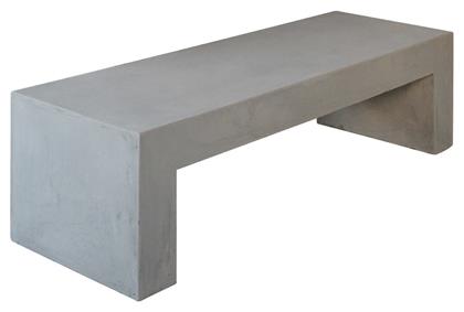 Concrete Παγκάκι Εξωτερικού Χώρου Τσιμεντένιο 150x40x40cm - Woodwell