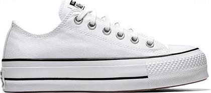 Converse Chuck Taylor All Star Lift Low Top Unisex Flatforms Sneakers Λευκά από το MyShoe