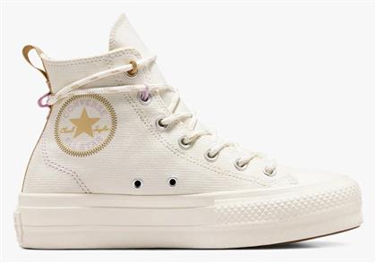 Chuck Taylor All Star Lift Platform Utility Γυναικεία Sneakers Egret / Utility Sunflower Converse
