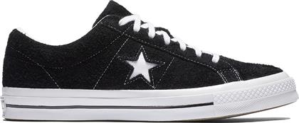 Converse One Star Premium Suede Ανδρικά Sneakers Μαύρα από το Modivo