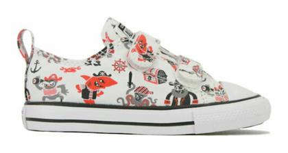 Παιδικά Sneakers Chuck Taylor All Star 2V Pirates με Σκρατς Λευκά Converse