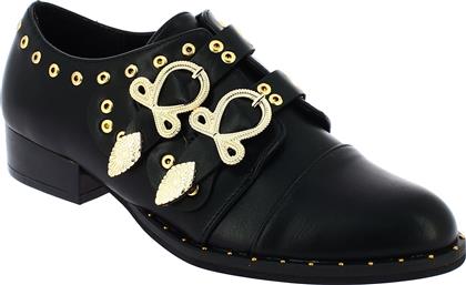 Corina 8630 Γυναικεία Oxfords σε Μαύρο Χρώμα από το Pitsiriki