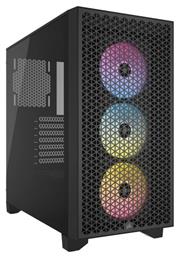 3000D Airflow TG RGB Gaming Midi Tower με Πλαϊνό Παράθυρο Corsair
