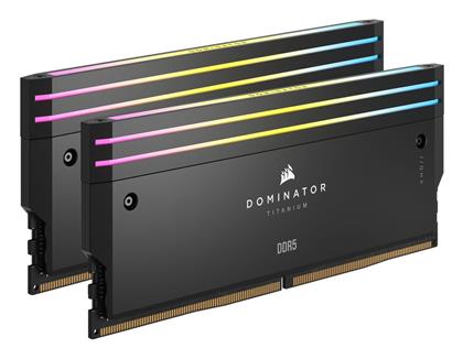 Dominator Titanium RGB 48GB DDR5 RAM με 2 Modules (2x24GB) και Ταχύτητα 7200 για Desktop Corsair