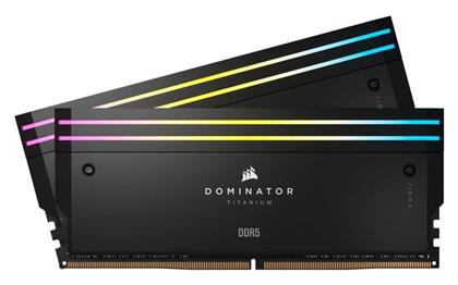 Dominator Titanium RGB 96GB DDR5 RAM με 2 Modules (2x48GB) και Ταχύτητα 6400 για Desktop Corsair