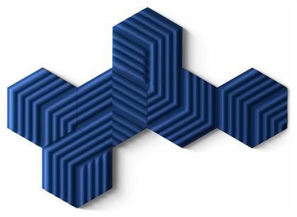 Panels Starter Σετ Ηχοαπορροφητικών (6τμχ) σε Σχέδιο Wave 49.1cm x 42.6cm x 47mm σε Μπλε Χρώμα Corsair
