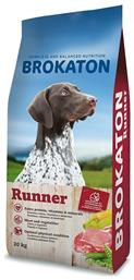 Brokaton Runner 20kg Ξηρά Τροφή για Ενήλικους Σκύλους με Κρέας Cotecnica