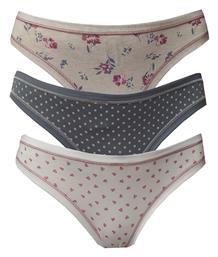 Brasiliano Βαμβακερά Γυναικεία Slip 3Pack Cotonella