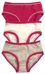 Παιδικό Σετ με Βρακάκια Ροζ 3τμχ Cotonella