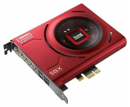 Blaster Z SE ​Εσωτερική PCI Express Κάρτα Ήχου 5.1 σε Κόκκινο χρώμα Creative
