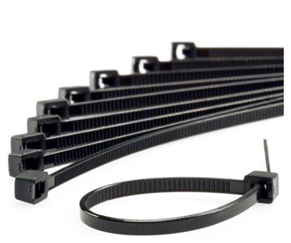Δεματικά Καλωδίων 200x3.6mm Μαύρο 100τμχ 07354 Cresman
