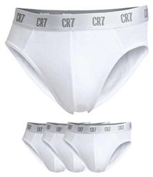 Ανδρικά Σλιπ Λευκά Μονόχρωμα 3Pack Cristiano Ronaldo
