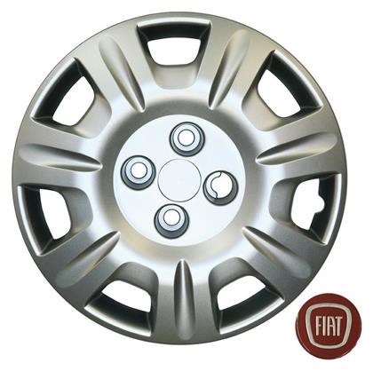 Σετ Τάσια Αυτοκινήτου Fiat Punto/Palio/Albea/Doblo 4τμχ 14'' Ασημί Croatia Cover