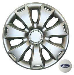 Σετ Τάσια Αυτοκινήτου Ford Fiesta/Focus/C-Max 4τμχ 15'' Ασημί Croatia Cover