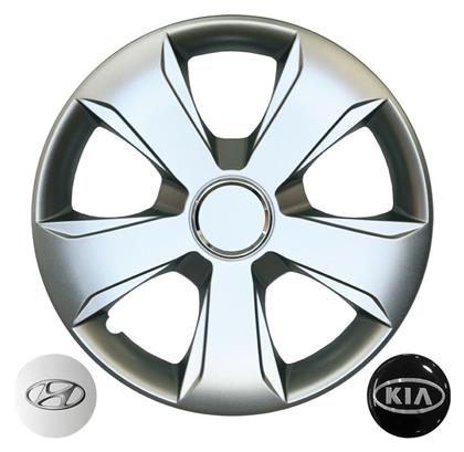 Σετ Τάσια Αυτοκινήτου Hyundai i30/Kia Ceed 4τμχ 15'' Ασημί Croatia Cover