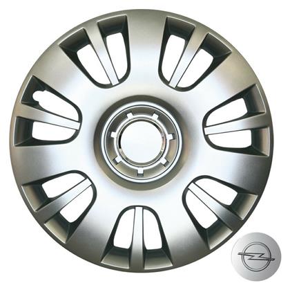 Σετ Τάσια Αυτοκινήτου Opel Astra H/Zafira B με Σήμα Opel 4τμχ 16'' Ασημί Croatia Cover