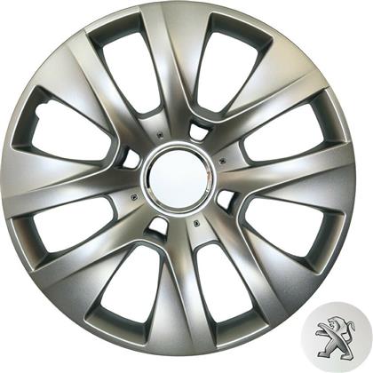 Σετ Τάσια Αυτοκινήτου Peugeot 208 4τμχ 15'' Ασημί Croatia Cover