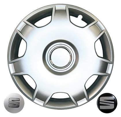 Σετ Τάσια Αυτοκινήτου Seat Cordoba/Ibiza 4τμχ 14'' Ασημί Croatia Cover