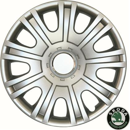 Σετ Τάσια Αυτοκινήτου Skoda Fabia II/ Octavia 4τμχ 15'' Ασημί Croatia Cover