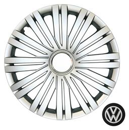 Croatia Cover Σετ Τάσια Αυτοκινήτου VW Polo 6C 4τμχ 15'' Ασημί