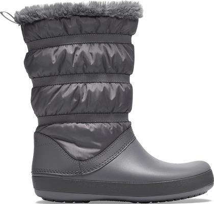 Crocs Γυναικείες Γαλότσες με Γούνα Γκρι από το Troumpoukis