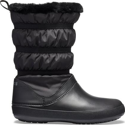 Crocs Γυναικείες Γαλότσες με Γούνα Μαύρες από το Favela