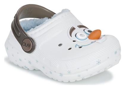 Ανατομικές Παιδικές Παντόφλες Λευκές Olaf Classic Clog T Crocs