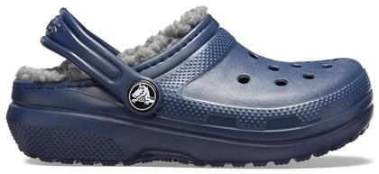 Ανατομικές Παιδικές Παντόφλες Navy Μπλε Classic Lined Crocs