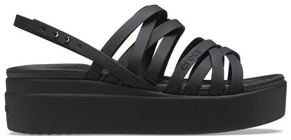 Brooklyn Strappy Καλοκαιρινές Γυναικείες Πλατφόρμες Μαύρες Crocs