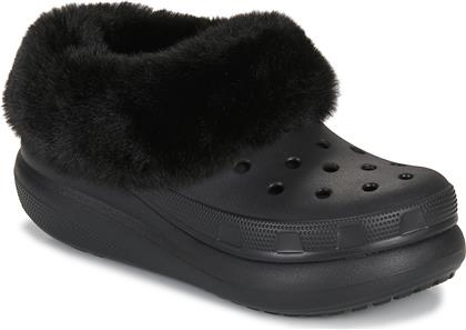Crocs Χειμερινές Γυναικείες Παντόφλες σε Μαύρο Χρώμα