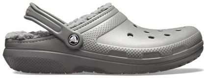 Classic Fuzz Lined Ανδρικά Ανατομικά Σαμπό Γκρι Crocs