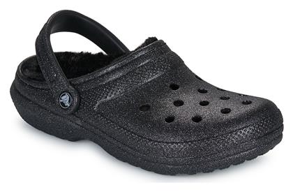Classic Fuzz Lined Γυναικεία Σαμπό Μαύρα Crocs