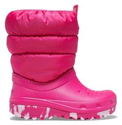 Classic Neo Puff Παιδικά Μποτάκια Χιονιού Φούξια Crocs
