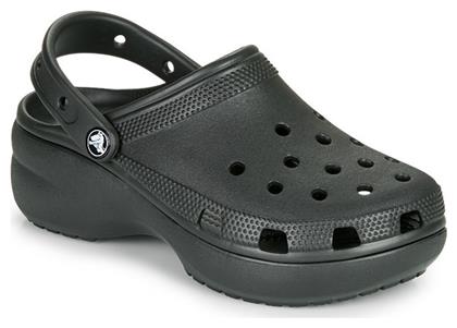Classic Platform Clog Ανατομικά Σαμπό Μαύρα Crocs