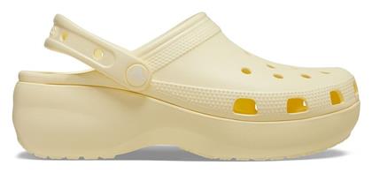 Classic Platform Clog Γυναικεία Σαμπό Κίτρινα Crocs