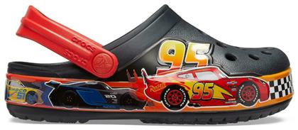 Disney & Pixar Cars Παιδικά Ανατομικά Σαμπό Θαλάσσης Μαύρα Crocs
