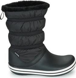 Crocs Γυναικείες Γαλότσες με Γούνα Μαύρες από το Z-mall