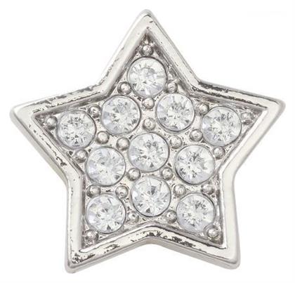 Jibbitz Διακοσμητικό Παπουτσιού Silver Star από Ασήμι Crocs