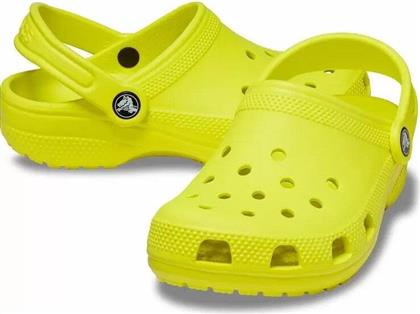 Crocs Παιδικά Σαμπό Θαλάσσης Classic Clog T Κίτρινα