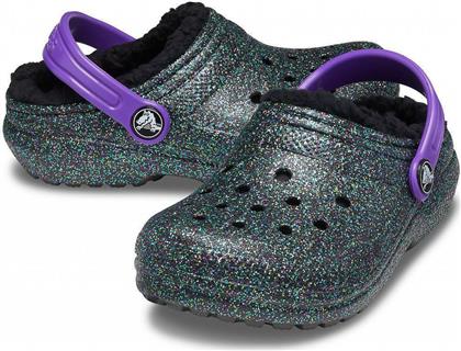 Crocs Παιδικές Παντόφλες Πολύχρωμες Classic Glitter Lined
