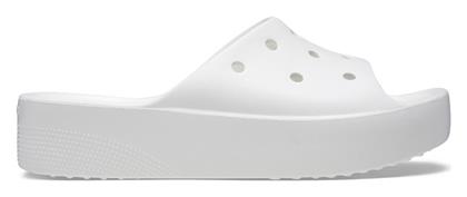 Slides με Πλατφόρμα σε Λευκό Χρώμα Crocs