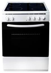 Ελεύθερη με Κεραμικές Εστίες Λευκή 60C3MA Crown