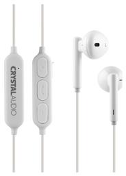 BIE-02 In-ear Bluetooth Handsfree Ακουστικά Λευκά Crystal Audio