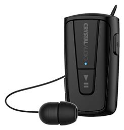R3K In-ear Bluetooth Handsfree Ακουστικό Μαύρο Crystal Audio