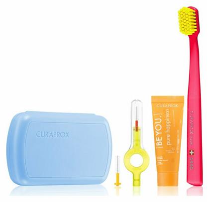 Be You Travel Set Γαλάζιο Curaprox