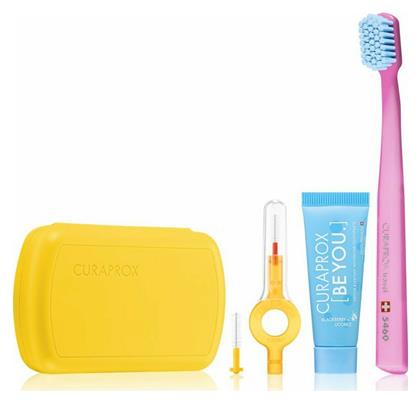 Be You Travel Set Οδοντόβουρτσα Ultra Soft Κίτρινο Curaprox